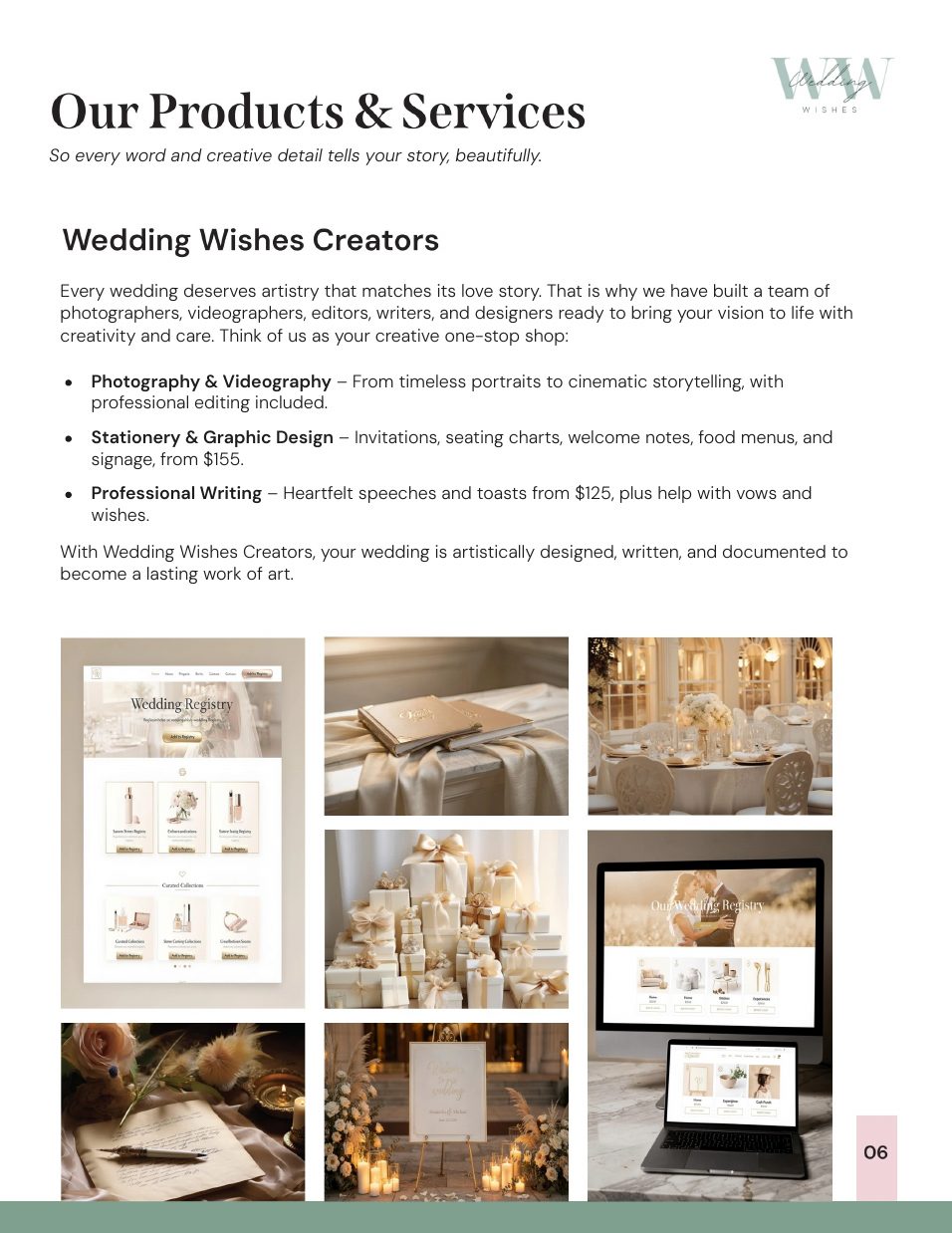 Wedding Wishes media kit, page 7 of 16