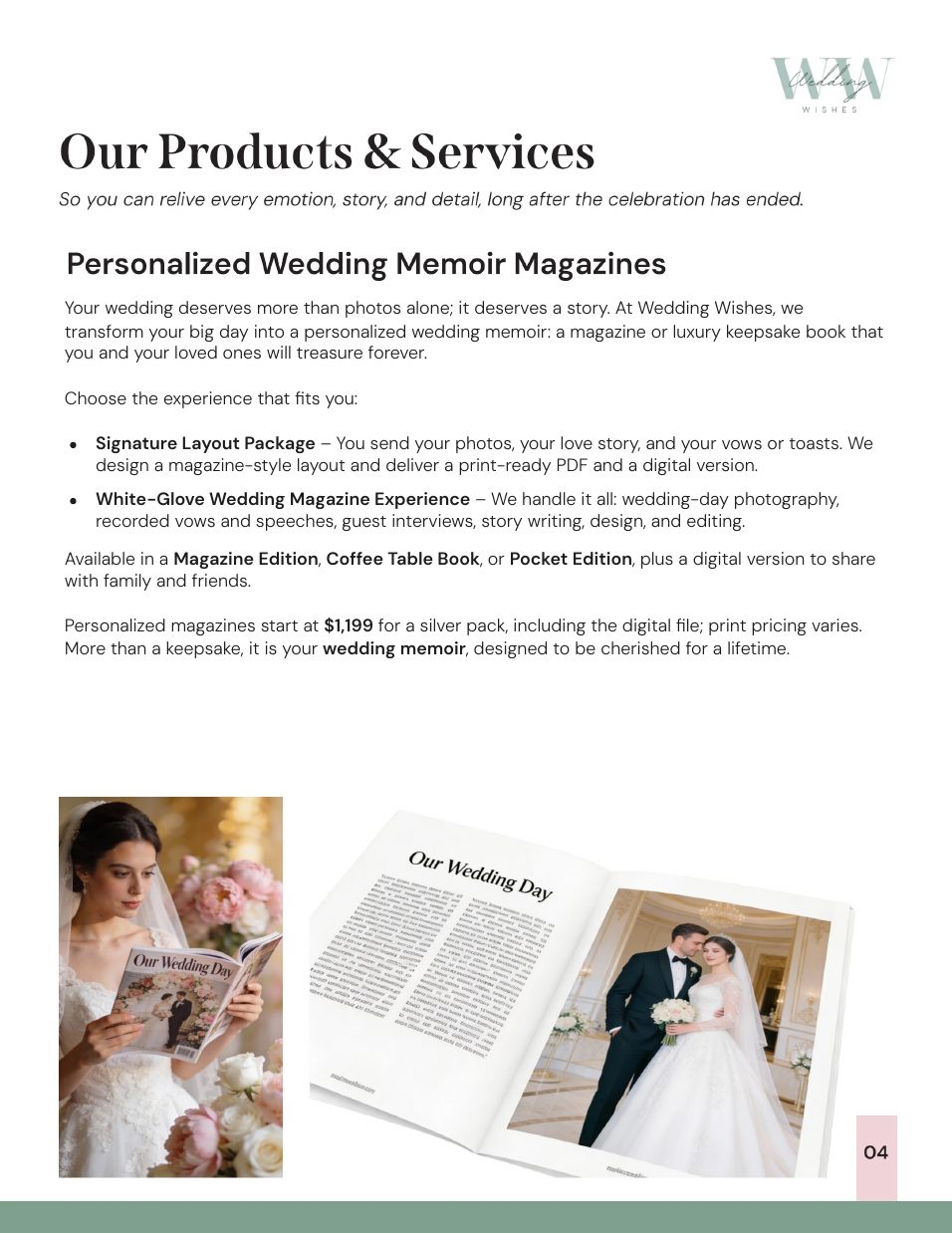 Wedding Wishes media kit, page 5 of 16