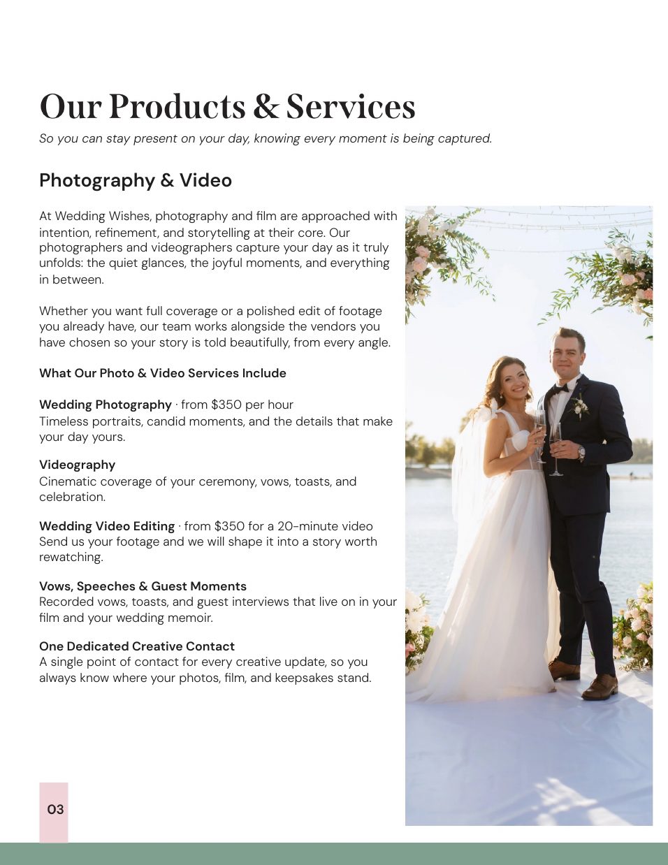 Wedding Wishes media kit, page 4 of 16
