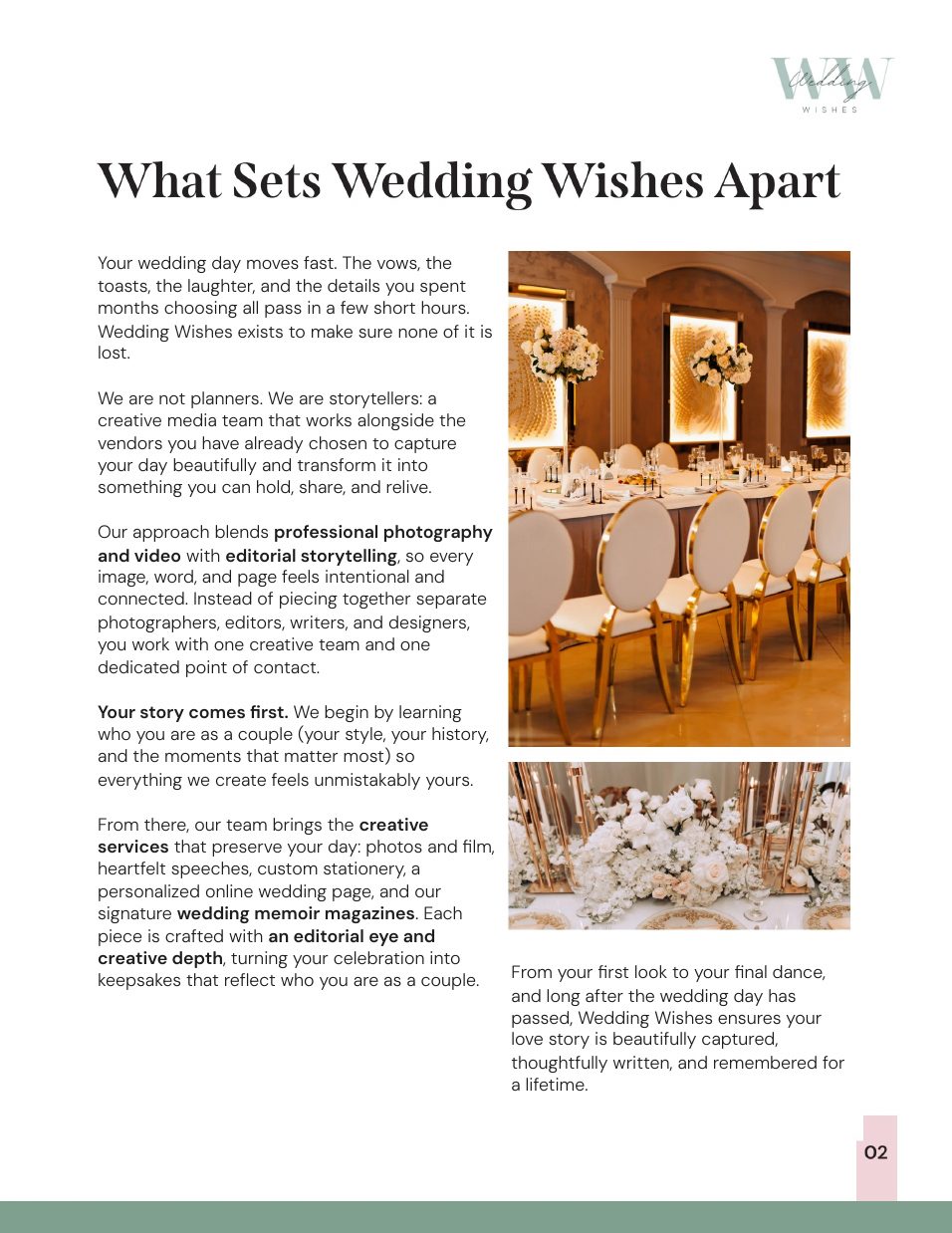 Wedding Wishes media kit, page 3 of 16