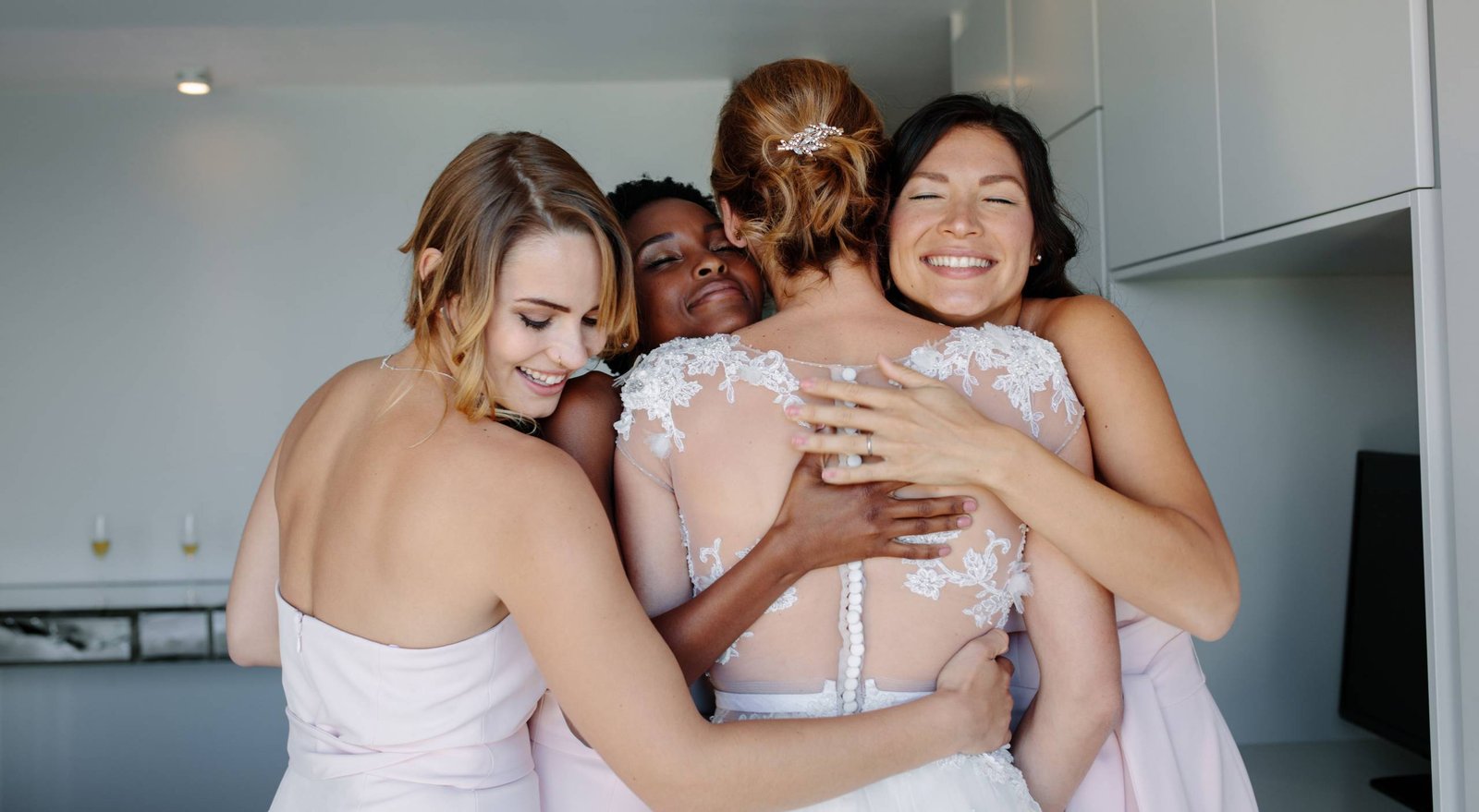 Bride getting ready