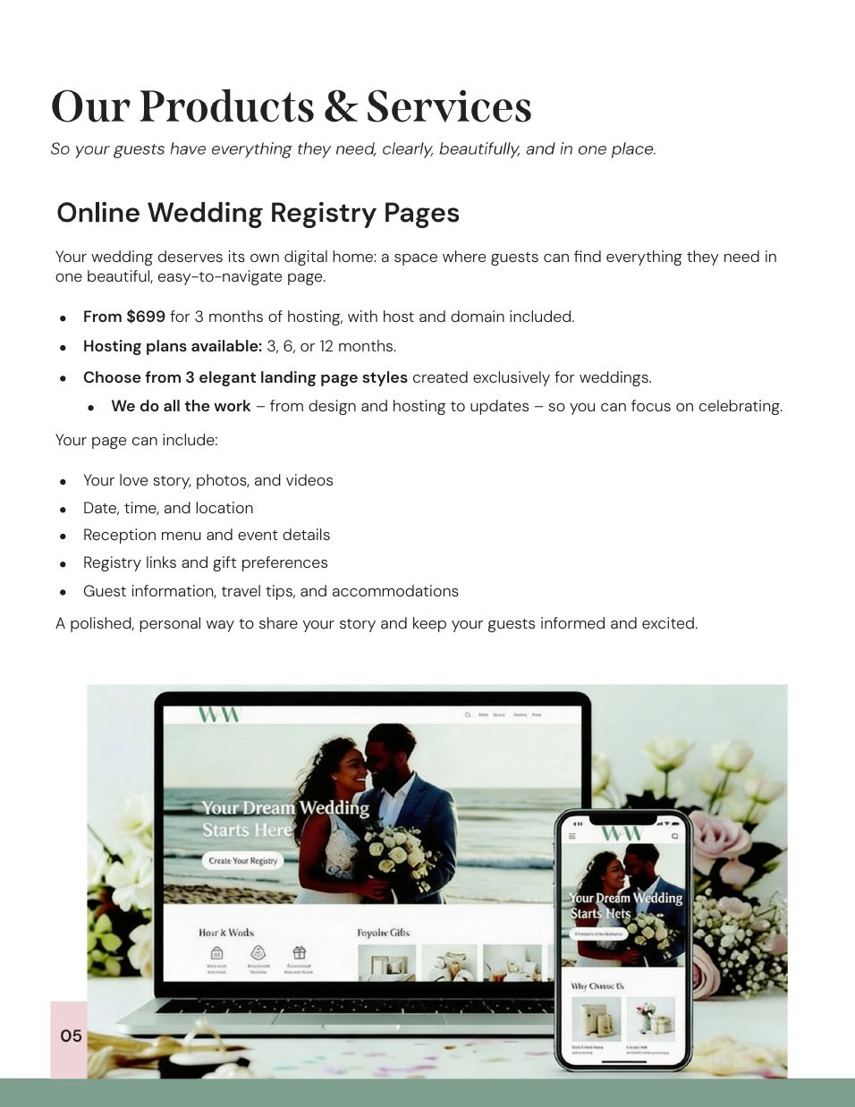 Wedding Wishes media kit, page 6 of 16